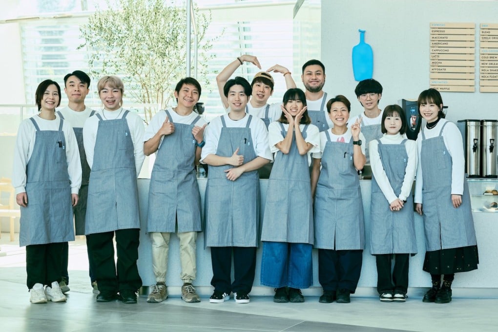 Blue Bottle Coffee’s opening team inside its light-filled Citygate café.